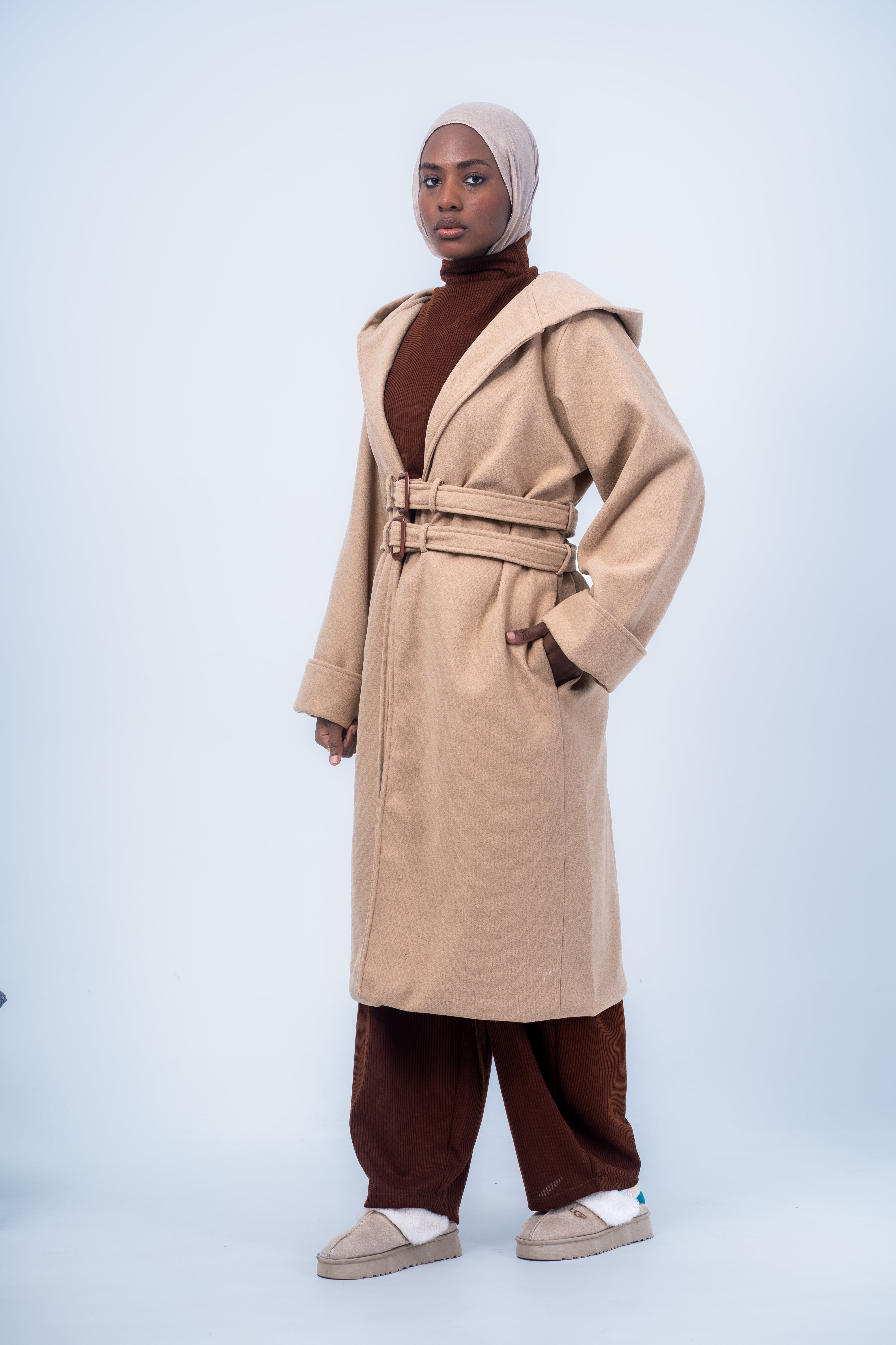 Grace Wrap Coat / beige herlipto Grace Wrap Coat 公式通販 【公式通販】