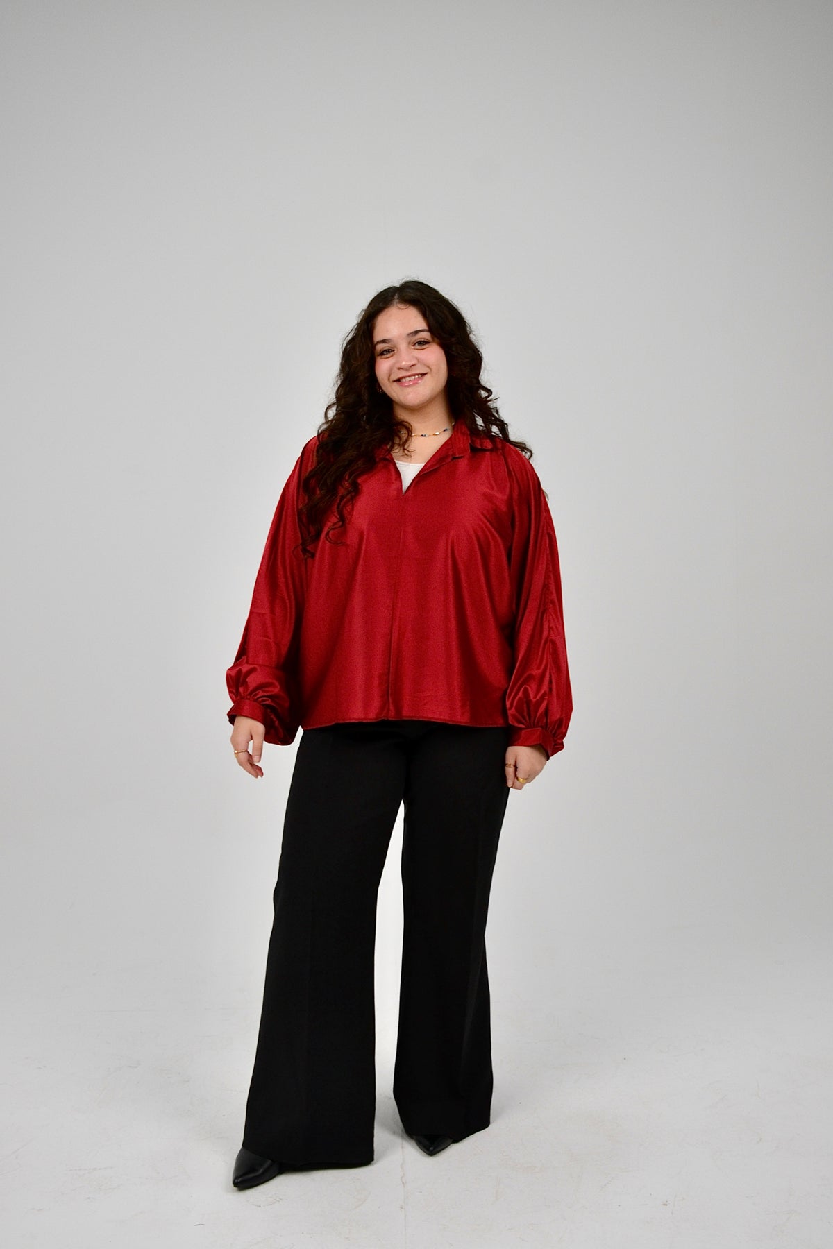 The Not So Basic Satin Blouse