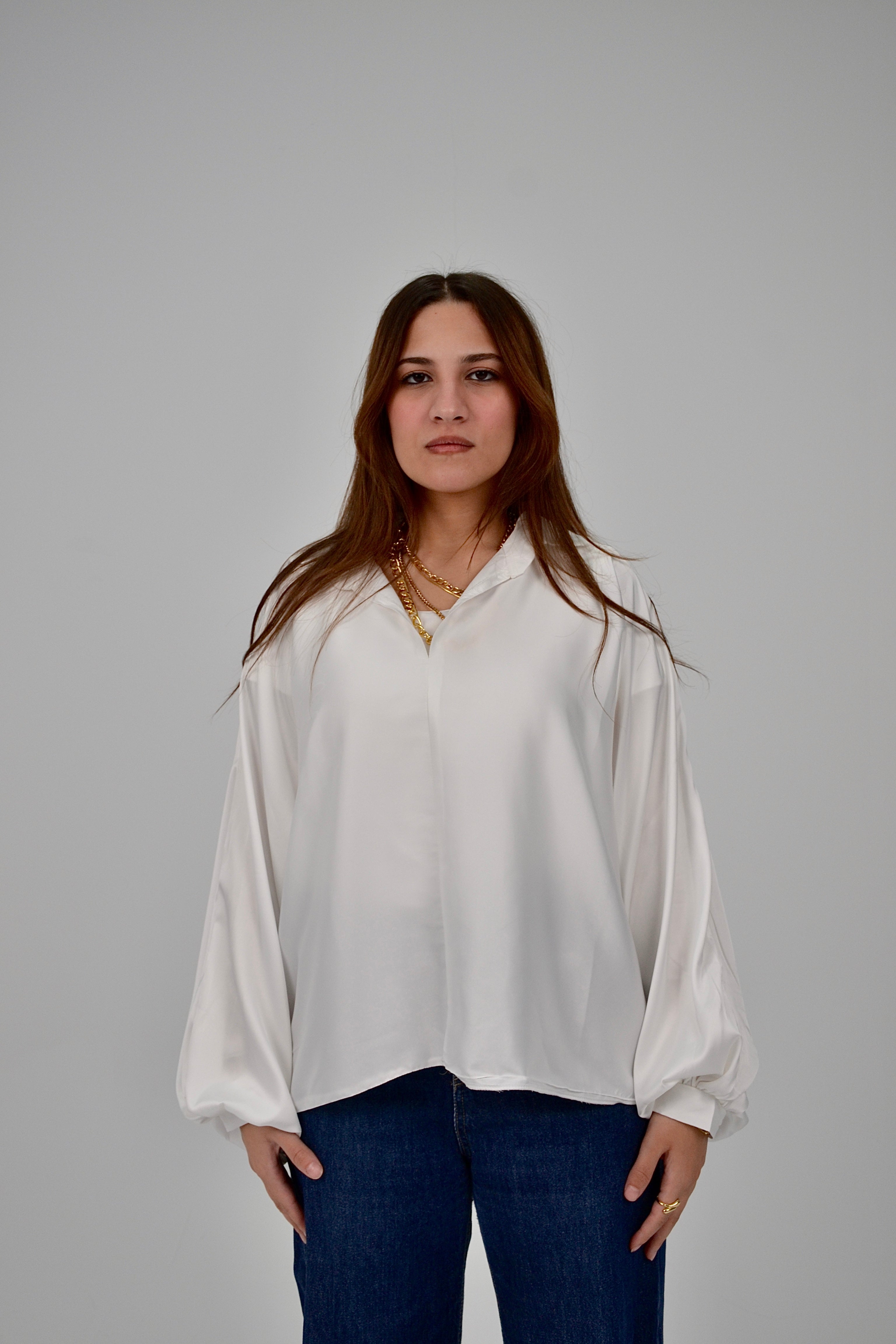 The Not So Basic Satin Blouse