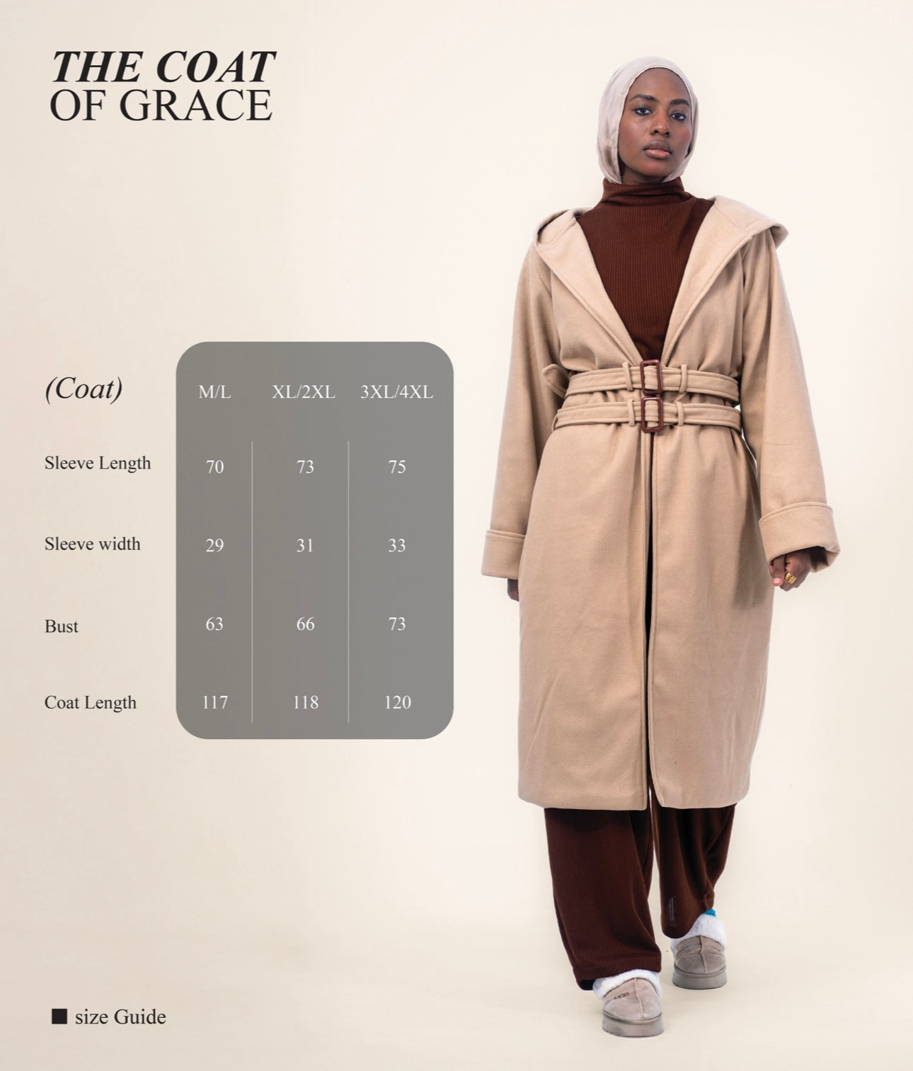 ⭐︎Ri⭐︎Grace Wrap Coat cream The Coat of Grace In Beige – Grace The Brand